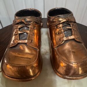Bronzed baby shoes